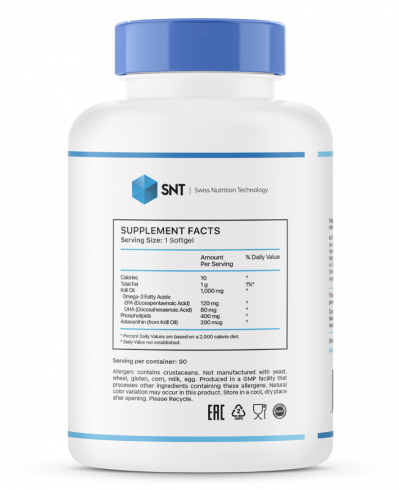 SNT Krill Oil, Масло криля, 90 капсул