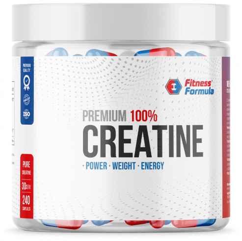 Fitness Formula 100% Creatine Premium, 100% Креатин Премиум, 240 капсул