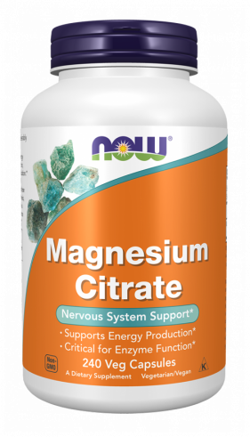 NOW Magnesium Citrate, 240 капсул