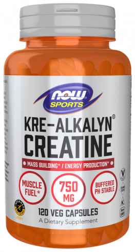 NOW Kre-Alkalyn Creatine, Кре-Алкалин Креатин, 120 капсул