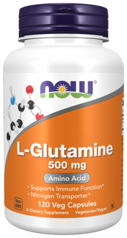NOW L-Glutaminе, L-Глутамин, 120 капсул