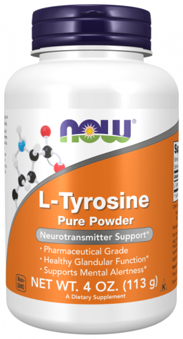 NOW L-Tirosine, L-Тирозин, 113 грамм