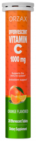 Orzax Effervescent Vitamin C, Эффервесент Витамин С, 20 таблеток