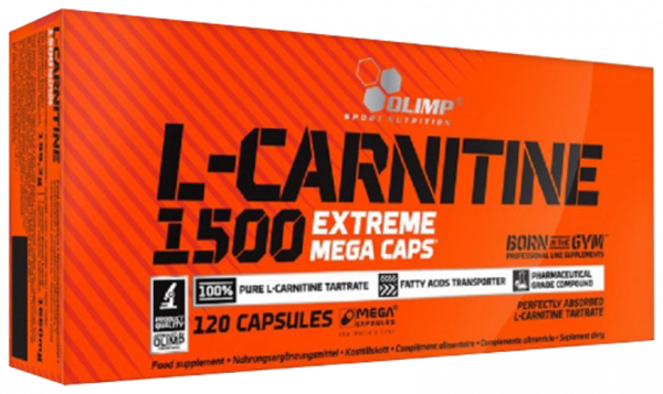 Olimp Sport Nutrition L-carnitine 1500 Extreme Mega Caps, 120 капсул