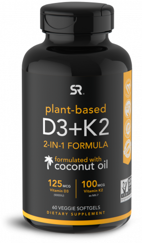 Sports Research D3+K2, 60 вег.гель.капс.