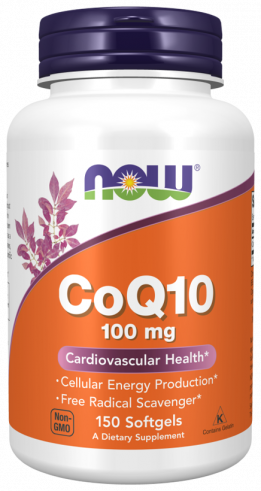 NOW Co Q10, 100 mg, Кофермент Q10, 100 мг, 150 капсул