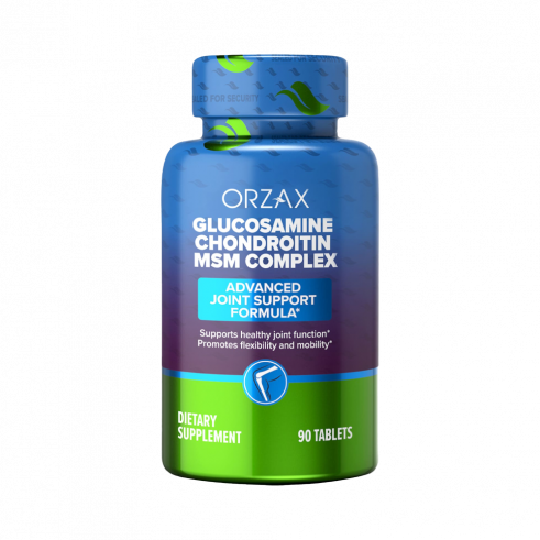 Orzax Glucosamine Chondroitin MSM Complex, Глюкозамин Хондроитин MSM Комплекс, 90 таблеток