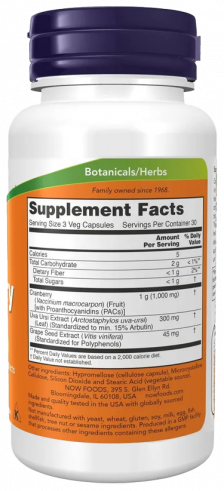 NOW Stdxed Cranberry, Экстракт клюквы, 90 капсул