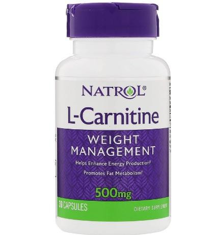 Natrol L-Carnitine 500 mg, 30 капс