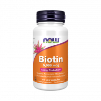NOW Biotin, Биотин, 60 капсул