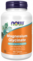 NOW Magnesium Glycinate, Магния Глицинат, 180 таблеток