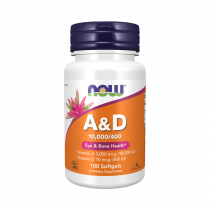 NOW Витамины А/D 10000/400 МЕ, 100 капсул