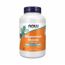NOW Magnesium Malate 1000 mg, 180 таблеток