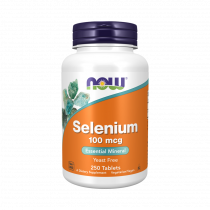 NOW Selenium 100 mcg, Селен 100 мкг, 250 таблеток