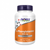 NOW L-Phenylalanine 500 mg, L-Фенилаланин 500 мг, 120 капсул