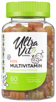 ULTRAVIT Gummies Kids Multivitamin, Гаммис Кидс Мультивитамин, 60 таблеток