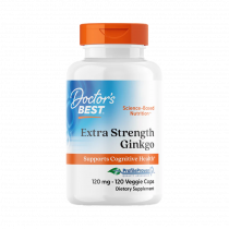 Doctor's Best Extra Strength Ginkgo, Гинкго Билоба стронг, 120 капсул