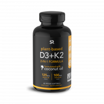 Sports Research D3+K2, 60 вег.гель.капс.