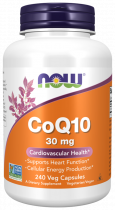 NOW Сo Q10, Коэнзим Q10, 240 капсул